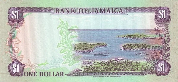 Jamaique 1990 billet de 1 Dollars pick 68Ad neuf UNC Uncirculated - Photo 2/2