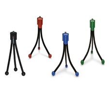 Pack of 4 Agfa 5" Flexible Tabletop Tripod - Black, Blue, Red, Green