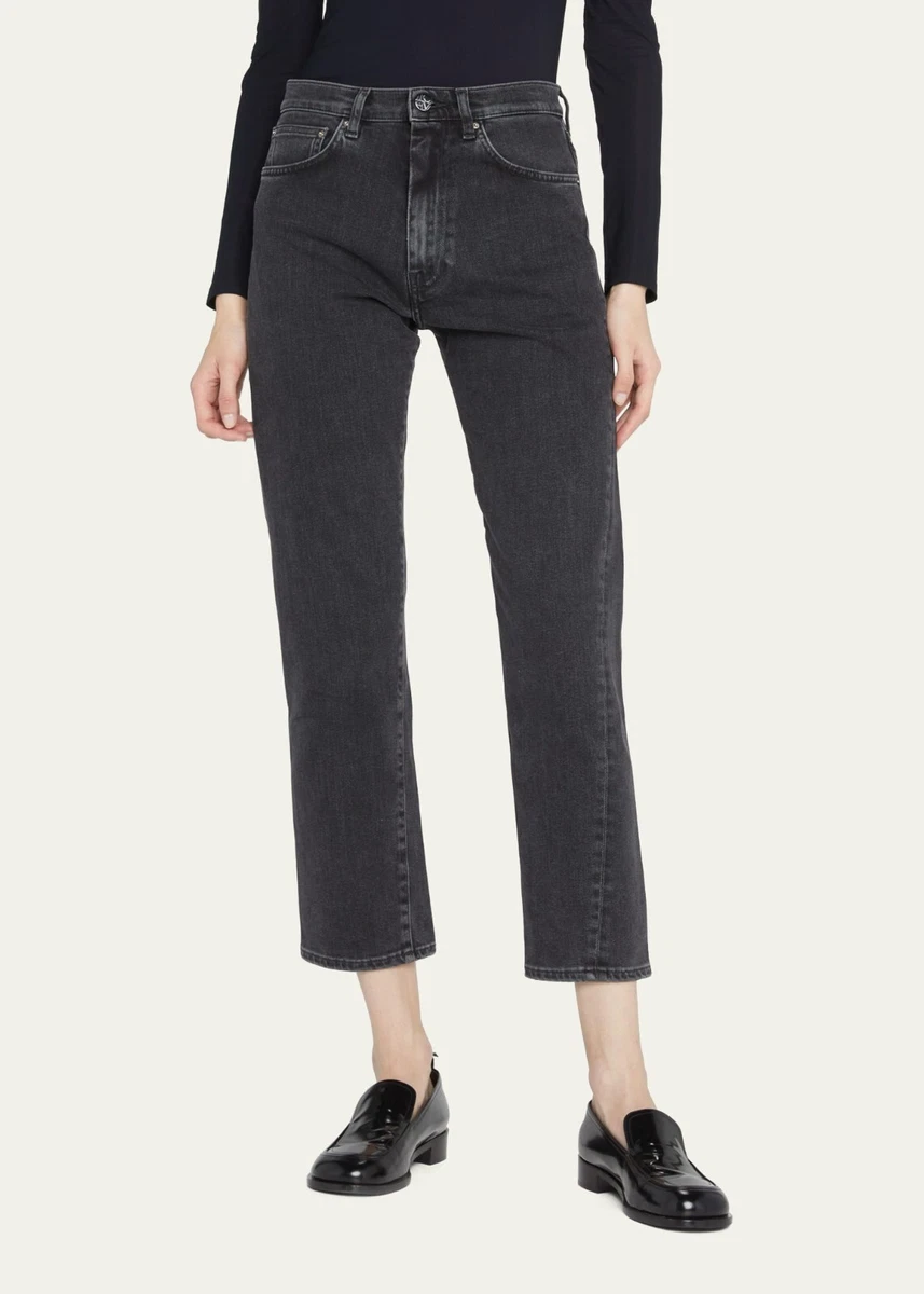 NEW TOTEME ORIGINAL Vintage Fit Medium Rise TWISTED SEAM GREY WASH Jeans 24 30