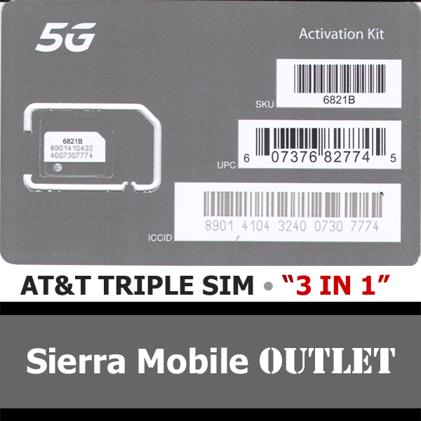 AT&T 5G & 4G TRIPLE SIM CARD
