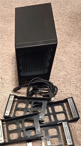 Syba SY-ENC50104 4 Bay SATA III HDD Non-RAID Enclosure - Black, 3.5”