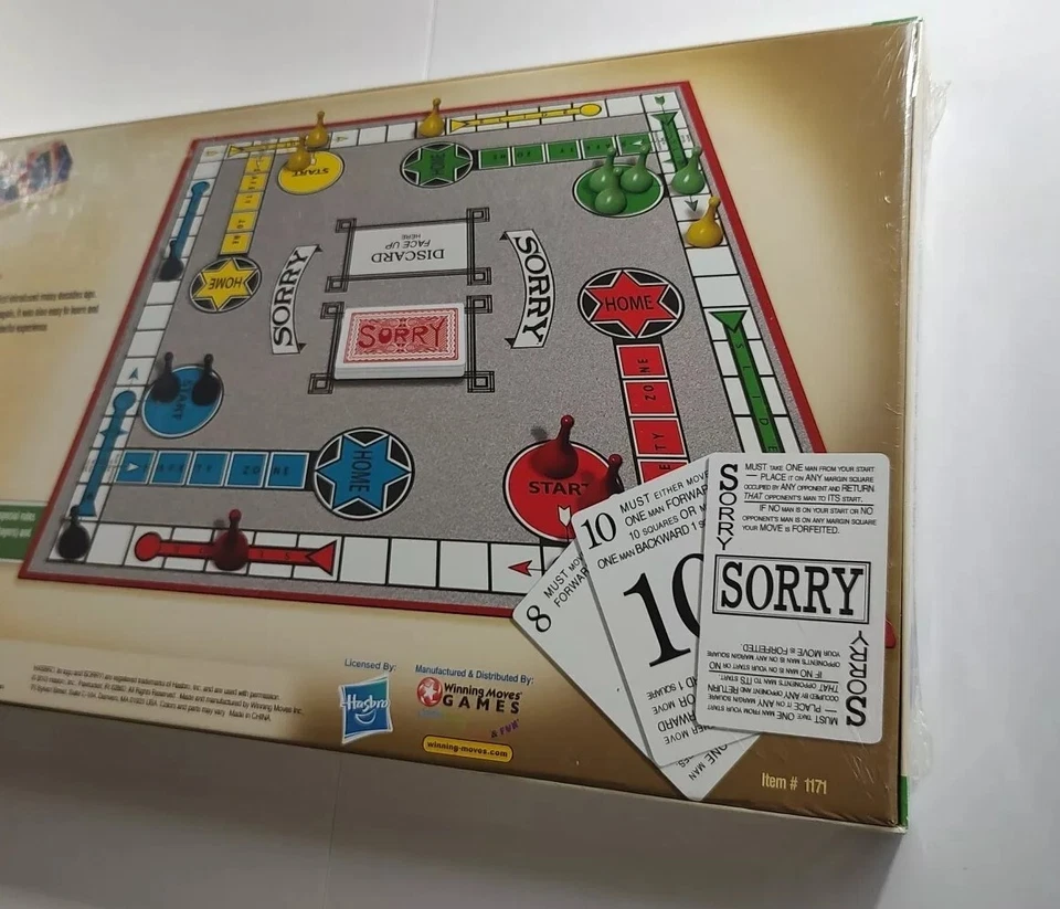 Hasbro's Sorry The Board Game Classic New Sealed - Image 3 of 4