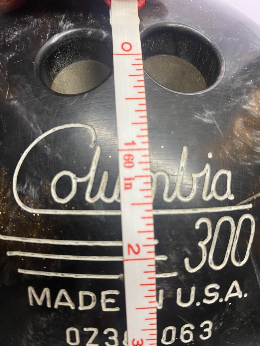 COLUMBIA 300 WD 15lbs BOWLING BALL C300 USA MADE BLACK