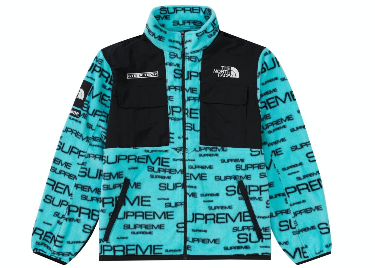 Supreme The North Face Steep Tech Fleece Jacket Black white Supreme The North Face Steep Tech Fleece Jacket Black white