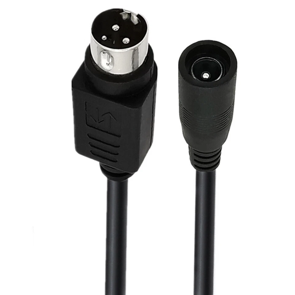 3 Pin DIN Male to 5.5mm x 2.1mm Female DC Power Cable for Printer Stage Lighting - Image 3 of 4