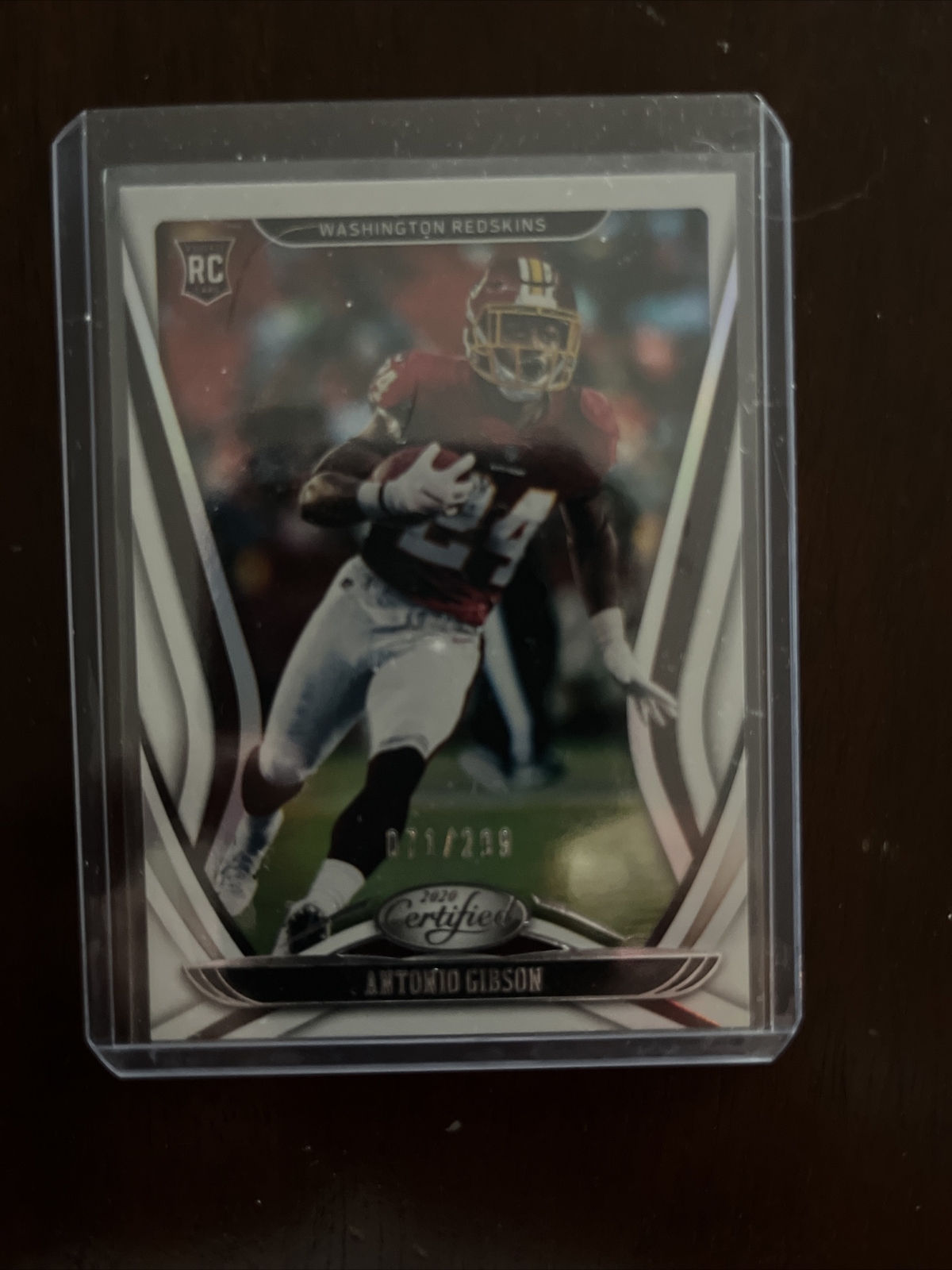 2020 Certified Antonio Gibson Mirror Silver Rookie Washington Commanders /299 RC