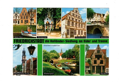AK Ansichtskarte Friedrichstadt / Holländer-Siedlung an Eider und Treene