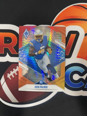 2021 Panini Phoenix Josh Palmer Rookie Fire Burst Card RC Los Angeles Chargers