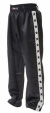Cimac Satin Kickboxing Trousers Mens Silver Martial Arts Pants Extreme Freestyle