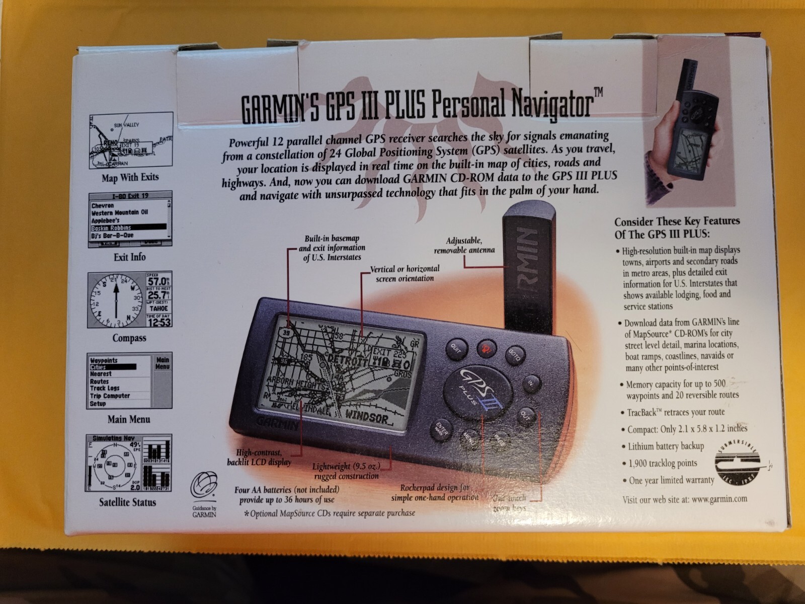 GARMIN GPS III PLUS eBay