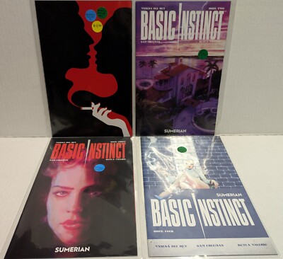 Basic Instinct #1-4C Cover Set Mature Comics - Free Shipping