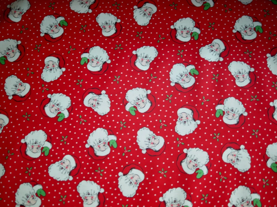 3 Rollen 25x55 cm MODA laminierte Baumwolle, Stoff beschichtet, Weihnachtsmann - Bild 4 von 4