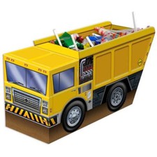 Construction Zone 3-D Dump Truck Centerpiece 11.75" x 9" Paper Party Decoration