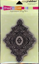 STAMPENDOUS cling rubber stamp IMPERIAL JEWEL BACKGROUND