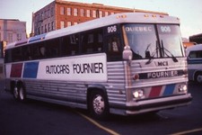 Original Bus Slide Charter Autocars Fournier #906 Quebec MCI 1985 #21