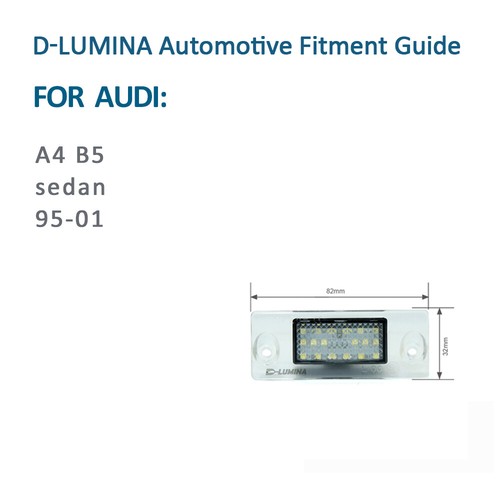 D-Lumina LED licence/Number plate lamps Audi A4 B5 Saloon 95-01 - Picture 6 of 6