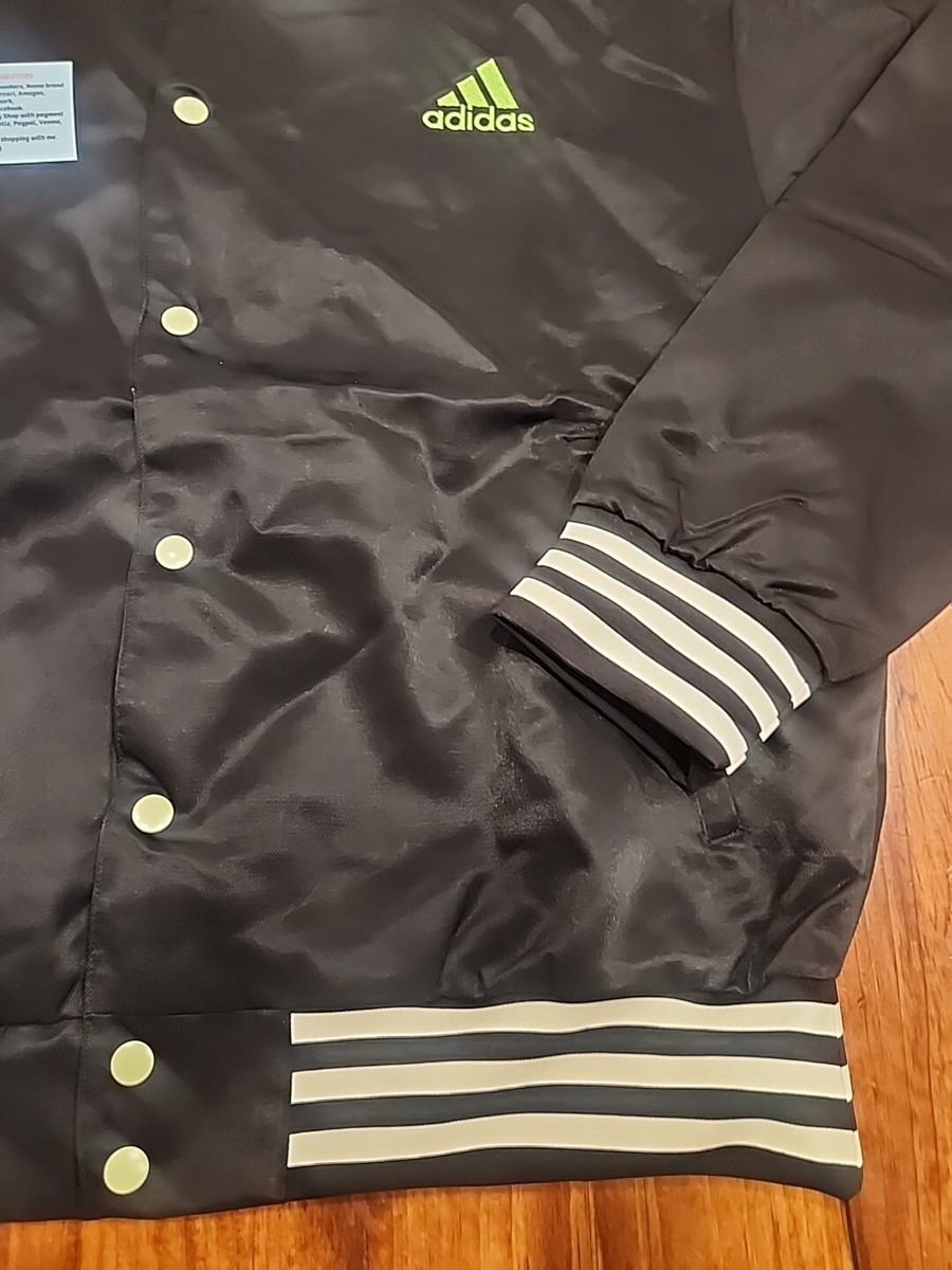 Adidas Originals Donovan Mitchell Black Men Large Jacket Bomber