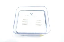 RYAN SEACREST DISTINCTION FAUX SHELL SILVER CUFF LINK CUFFLINKS FORMAL DRESS NEW