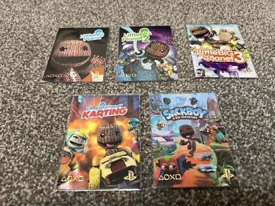 Little Big Planet, Sackboy PlayStation Trading Cards X 5 Sammelkarten PS
