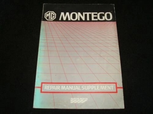 Montego Workshop Manuals Car Service & Repair Manuals
