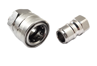 Hochdruckreiniger Schnellspannkupplung 3/8 BSP Edelstahl Buchse, Stecker, SET