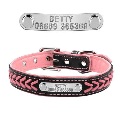 Custom Small Medium Large Dog Collar Personalised Engraved XS S M L XL 5Colors - Picture 15 of 21