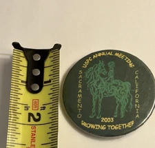 USPC Sacramento California Button Lapel Pin United States Pony Club 2003