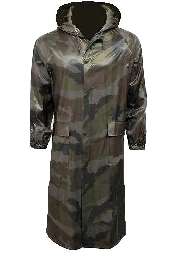 ARCTIC DAMEN LANGE WASSERDICHTE WINDDICHTE JACKE Camouflage Wandern Walking Country Trenchcoat