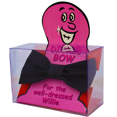Novelty Willy Dickie Bow Tie Stripper Waiter Butler Fancy Dress Stag Night
