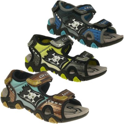 GEOX Lights Blink Sandale STRIKE Seeräuber 3 Farben Gr.24-35