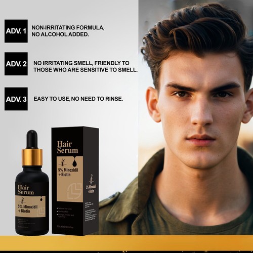 5% Minoxidil+Biotin for Hair Growth Serum & Hair loss regrowth for Men Women - Picture 8 of 14