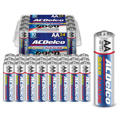 Acdelco AA Super Alkaline Batteries, 24-Count