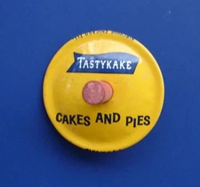 VINTAGE TASTYKAKE TIN TOP CRACKERJACK CAKES AND PIES MADE IN THE USA