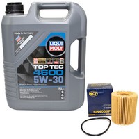 MotoröL Set 5W-30 5 Liter + ÖLfilter SH 4039 P FüR Lexus GS 300H L1 133KW 181 PS