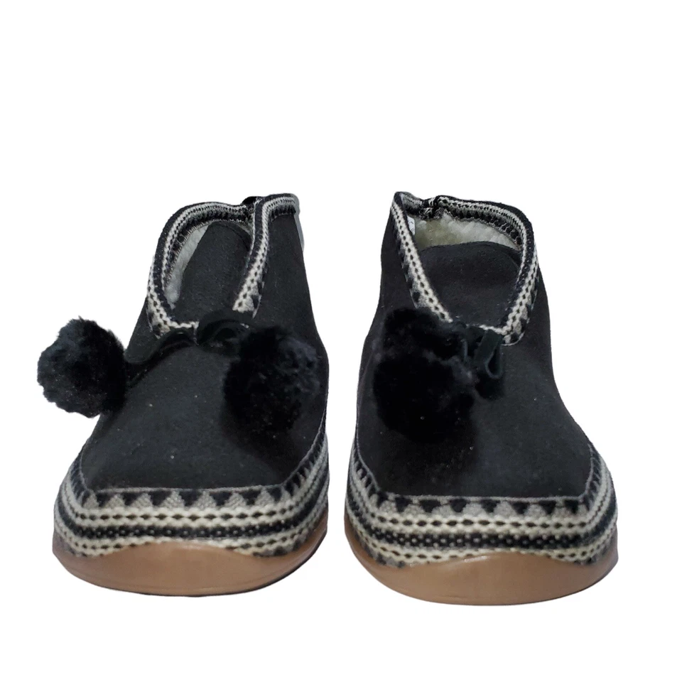 Botas femininas DEER STAGS de borla preta chinelooz micro camurça, tamanho 7M - Imagem 4 de 4