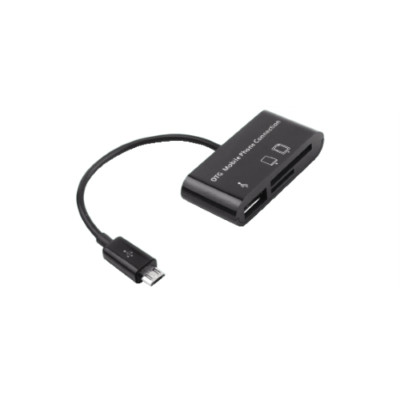 KARTENLESER USB OTG MIT MICRO USB HUB FÜR ANDROID