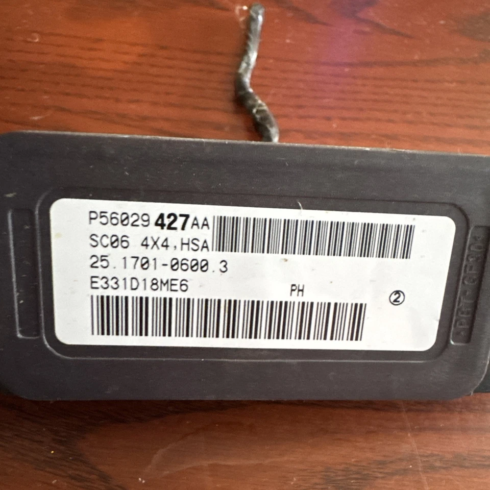 Jeep Wrangler 2011 sensor de velocidad de guiñada módulo de control de estabilidad fabricante original 56029427Aa 09 10 Foto 2 de 4