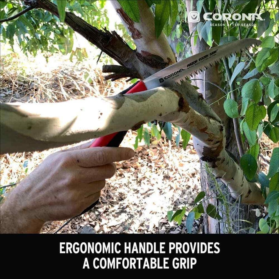 Razor Tooth 7 in. Folding Pruning Saw Comfort Grip Chrome Plated Steel Corona