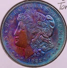 1921-P *Toned* Morgan Dollar BU ***RARE TONED COIN***