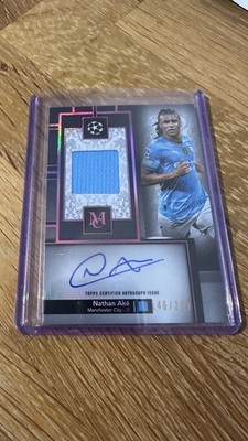2025 Topps Museum Nathan Ake Auto Relic /299 Manchester City player-worn