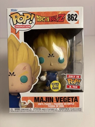 Funko Pop! 2023 Dragon Ball Z #862 Majin Vegeta - Glows In The Dark