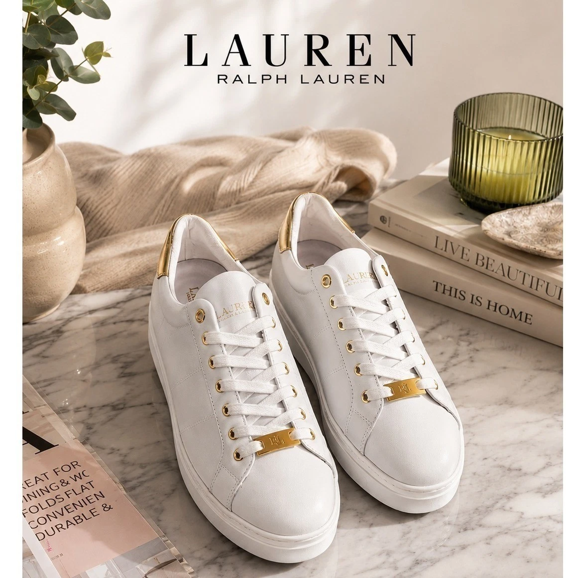 Lauren Ralph Lauren White Athletic Shoes for Women for sale | eBay