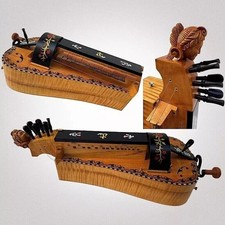 SONG maste 6 strings 24 keys Hurdy Gurdy, Bird's eye Maple wood hardy-gurdy