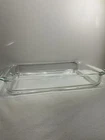 Vintage PYREX Casserole Dish Clear Glass - 13 1/2” X 8 3/4” X 2”