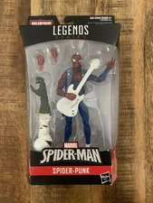 SPIDER-PUNK BAF Lizard Build A Figure Marvel Legends Spider-Man 6” New Sealed