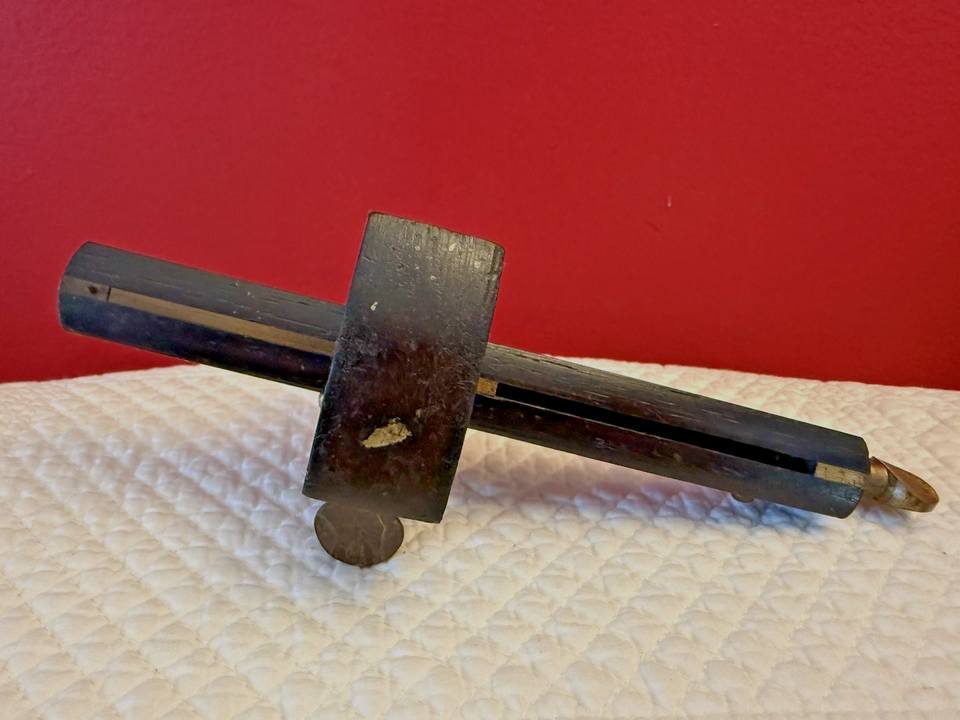 VINTAGE STANLEY SWEETHEART No. 77 MORTISE MARKING GAUGE WOOD & BRASS ...