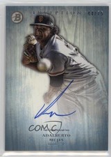 2014 Bowman Inception Prospect Blue 44/75 Adalberto Mejia #PA-AM Auto 0b0