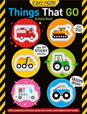 Sticky Notes Things That Go Activity Book by Sophie Collingwood: Used