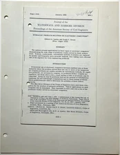 1958 HYDRAULIC PROBLEM SOLUTION ON ELECTRONIC COMPUTERS ASCE UNIVAC GEDA E101 WW