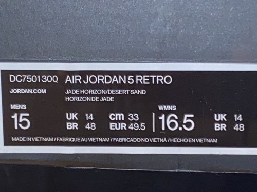 Größe 15 - Jordan 5 Jade Horizon 2022 - Bild 5 von 5